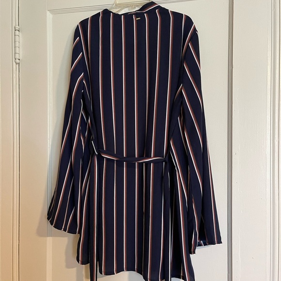 Guess Striped tie front Kimono - Picture 3 of 9